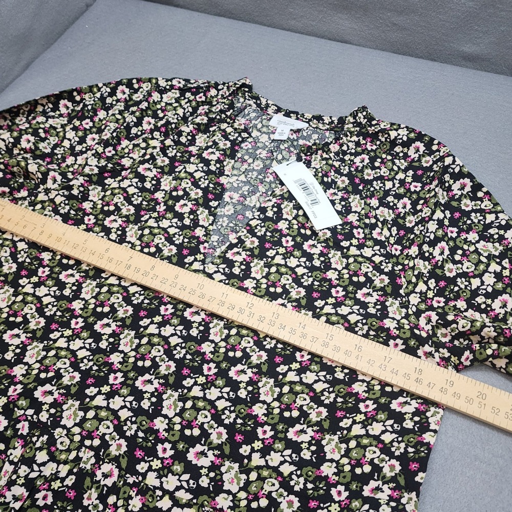 The Drop Caralyn Mirand Dress Black Floral Tiered Women's Sz‎ M - NWT - Picture 8 of 9